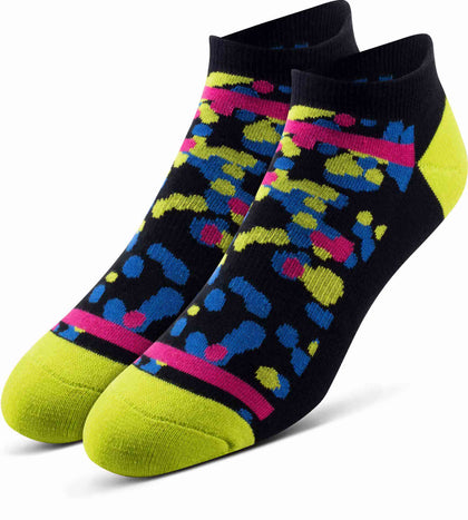 Cushion Low-Cut Socks 3 Pack colors contain: Snow, Black, Yellowgreen, Midnight blue, Medium violet red, Olive, Dark khaki, Brown, Dark Gray, Dark slate blue