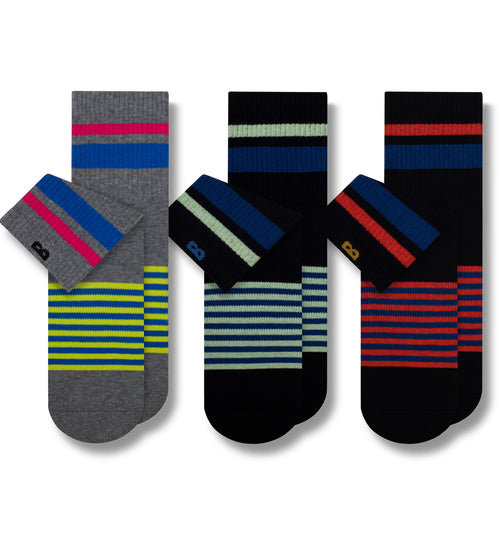 Cushion Ankle Socks 3 Pack colors contain: Light Gray, Midnight blue, Dim gray, Black, Brown, Dark Gray, Dark slate gray, Yellowgreen, Midnight blue
