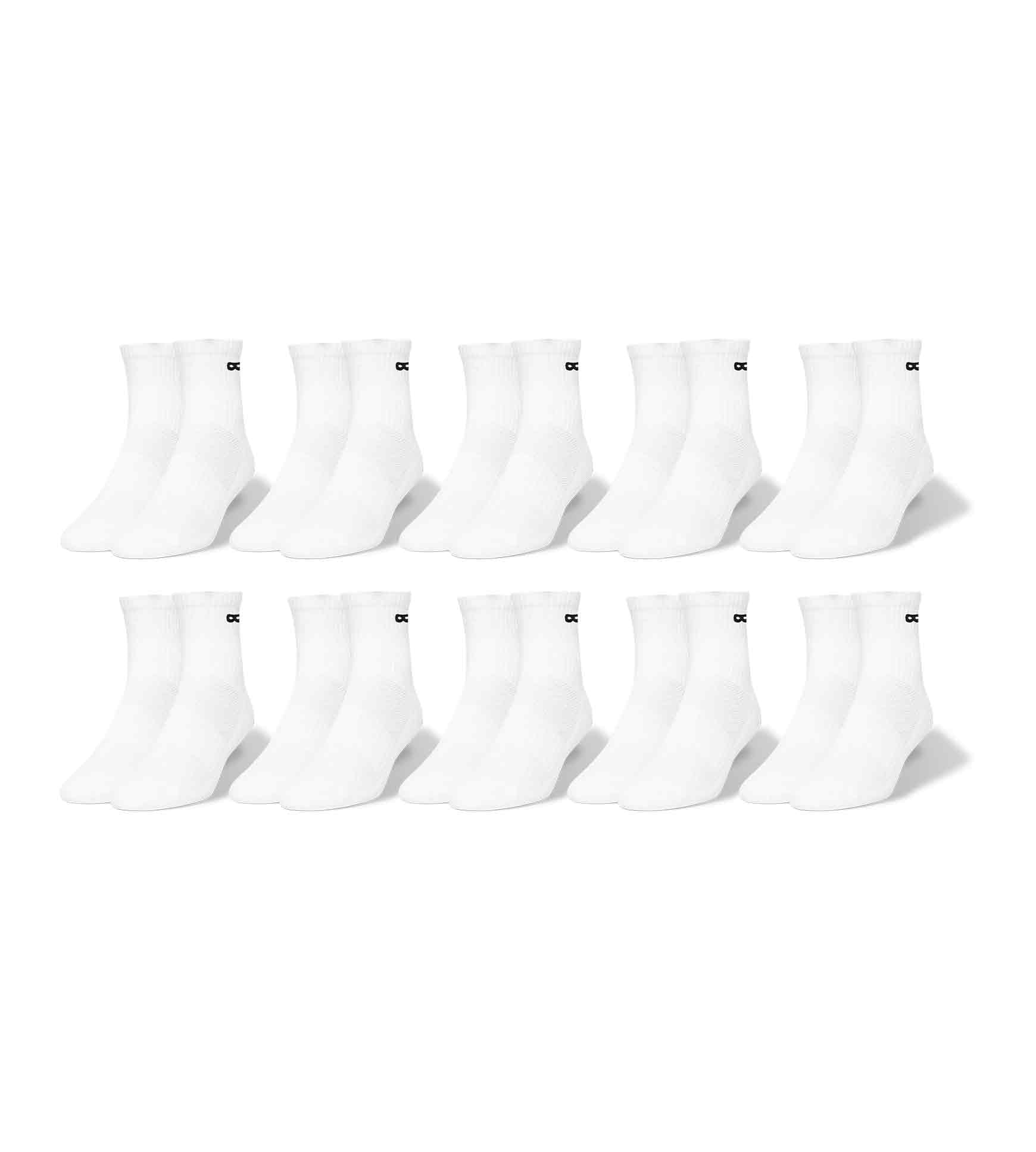 Cushion Ankle Socks 10 Pack colors contain: Whitesmoke, Silver, Black, Lavender, Dark Gray, Whitesmoke, Light Gray, Gains boro, Dim gray