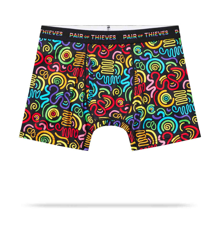 Superfit Boxer Briefs - PRIDE colors consists of Dark slate gray, Dark sea green, Crimson, Sky Blue, Slate gray, Thistle, Sandy brown, Dark olive green, Khaki