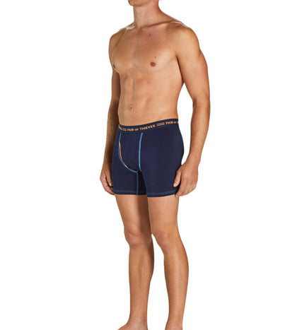 Every Day Kit Boxer Brief 4 Pack colors consists of Dark slate gray, Peru, Sienna, Burly wood, Saddle brown, Indian red, Black, Dark salmon, Slate gray