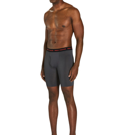 SuperFit Long Boxer Briefs 2 Pack colors contain: Saddle brown, Dark slate gray, Sienna, Black, Silver, Dark olive green, Saddle brown, Rosy brown, Sienna