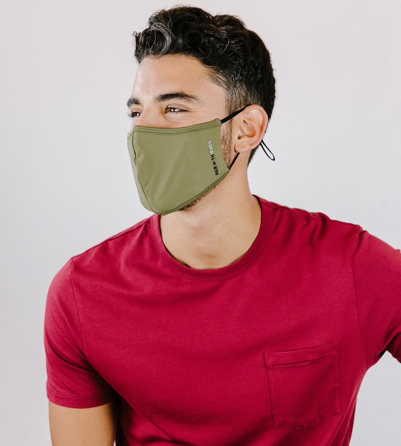Assorted Reusable Masks 3 Pack contains colors Black, Light Gray, Fire brick, Gray, Tan, Fire brick, Gains boro, Dark olive green, Indian red, Maroon