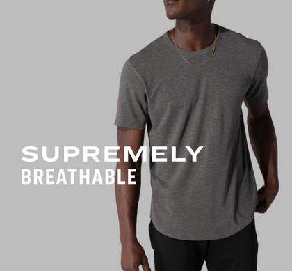 The Solid Black SuperSoft Classic Crew Neck Tee