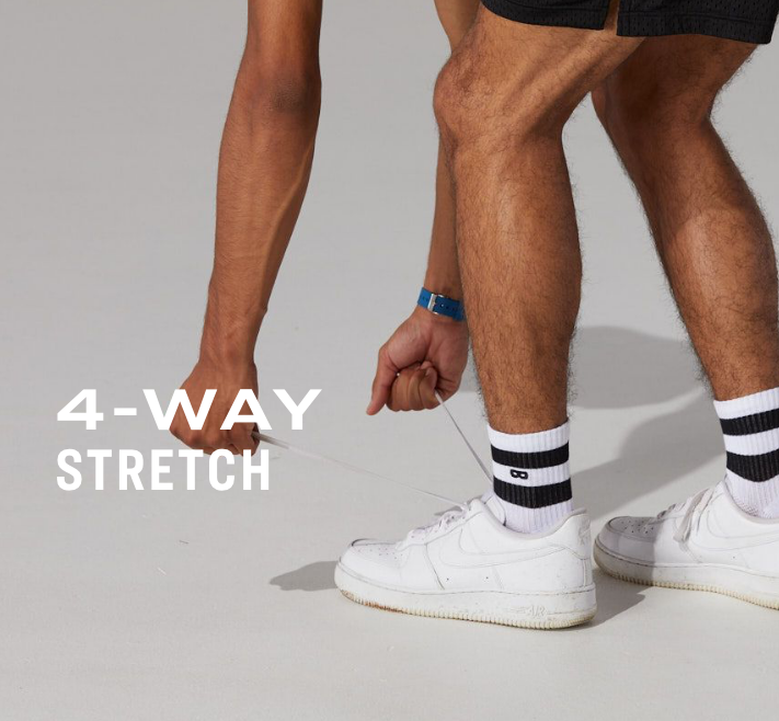 Men’s cushion ankle socks four way stretch