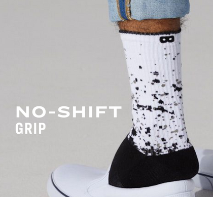 Men’s cushion crew socks no shift grip