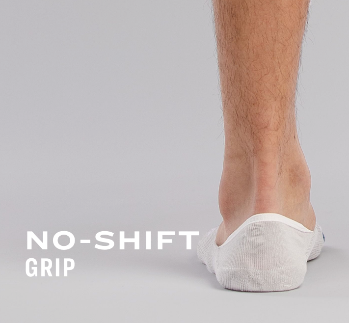 Men's no show sales socks with heel grip