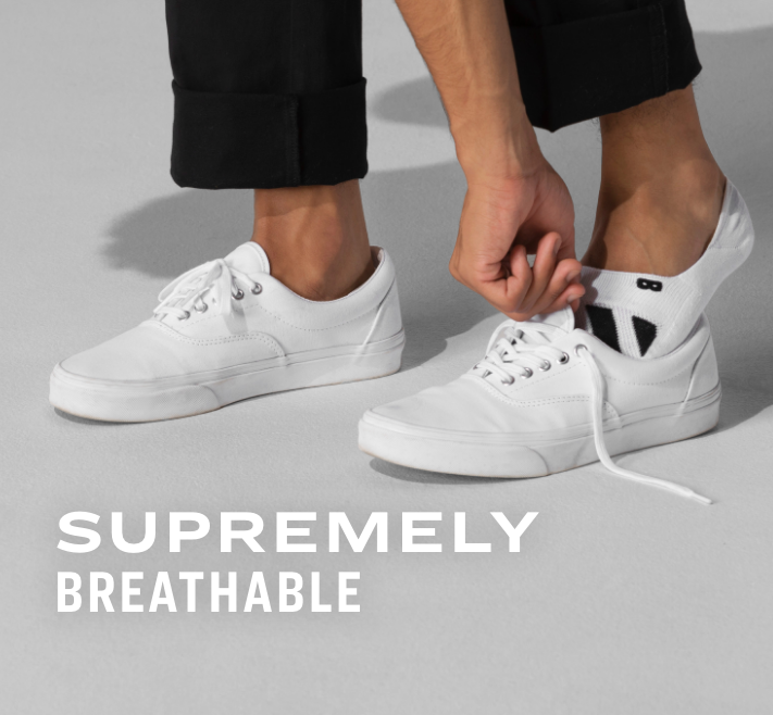 Men’s cushion no show socks supremely breathable