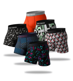 SuperFit Boxer Brief 6 Pack - Medium