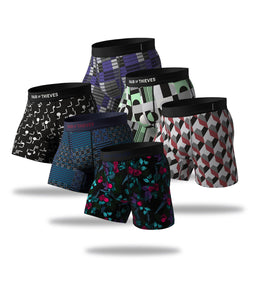 SuperFit Boxer Brief 6 Pack - Large