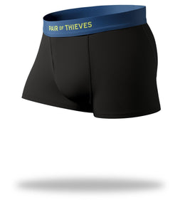 Cool Breeze Trunks in black with navy waistband