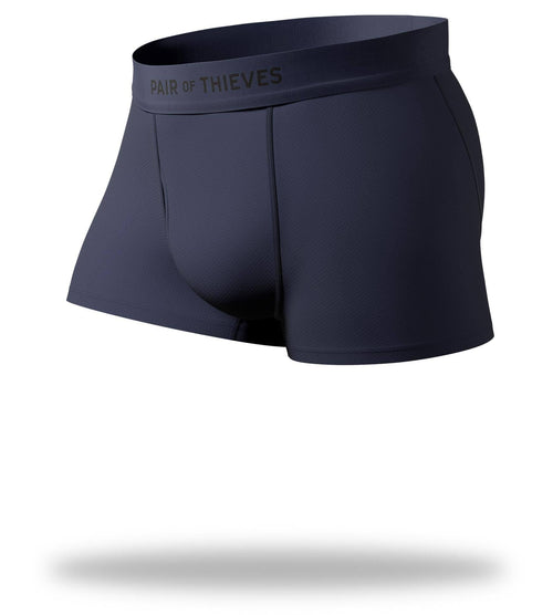 The Solid Dark Navy Cool Breeze Trunks with navy waistband