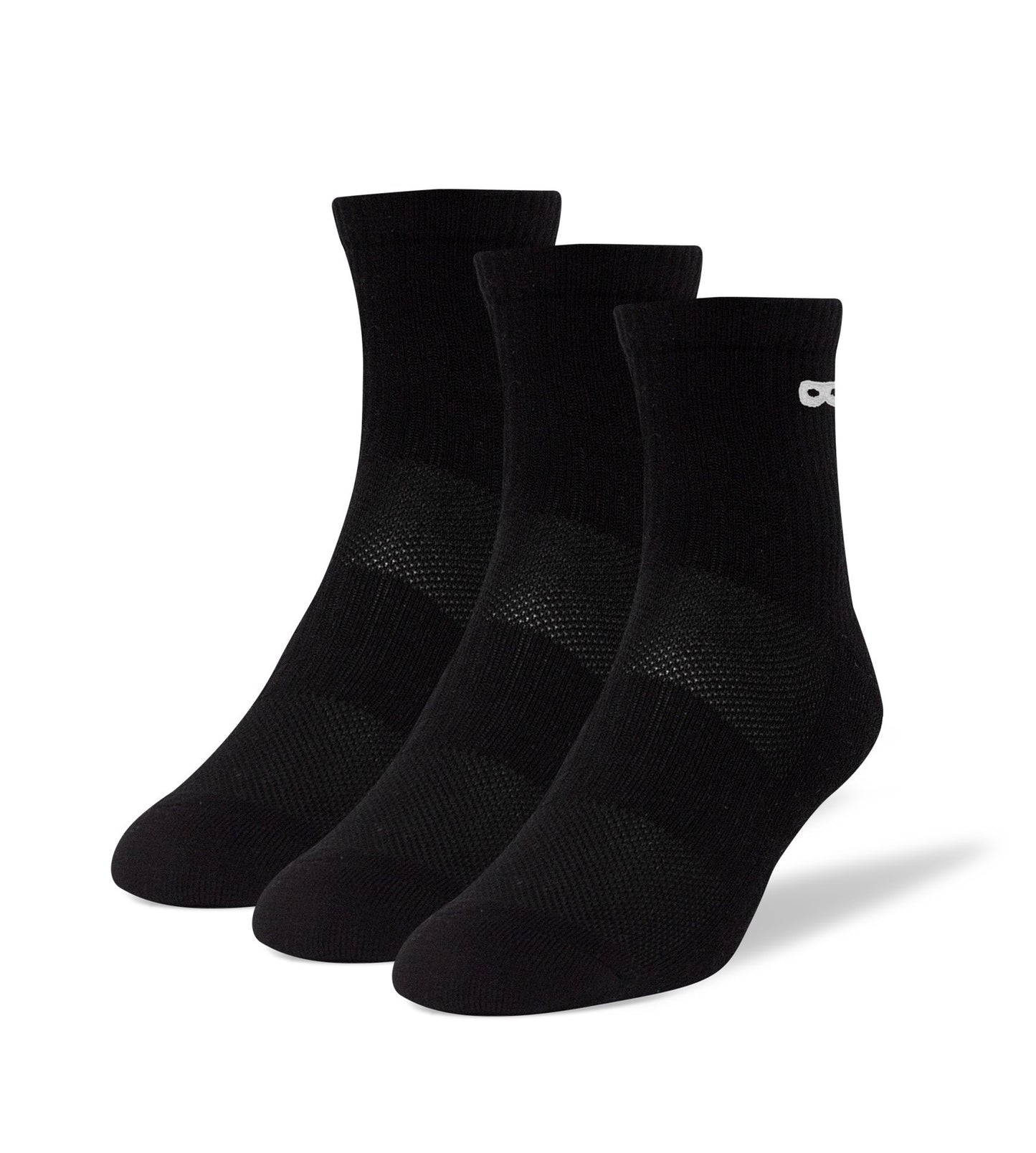 Blackout Women's Cushion Ankle Socks 3 Pack
