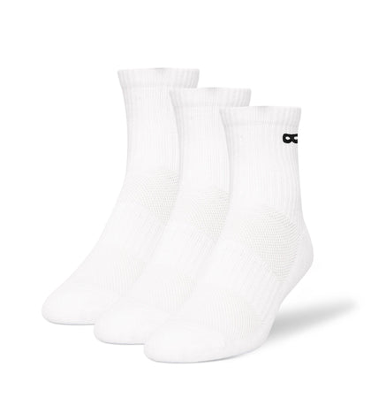 White Cushion Ankle Socks 3 Pack