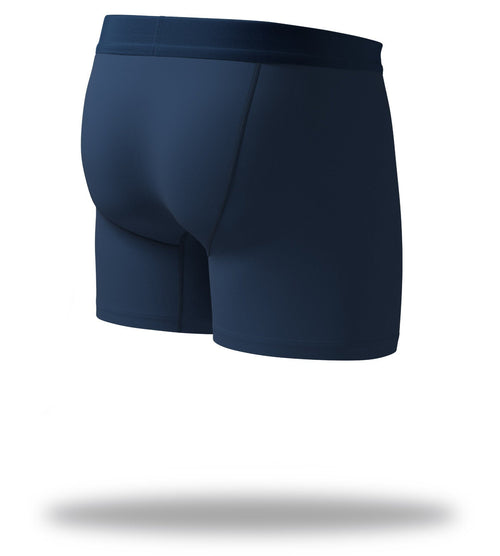 The Solid Navy Mega Soft Boxer Briefs Front