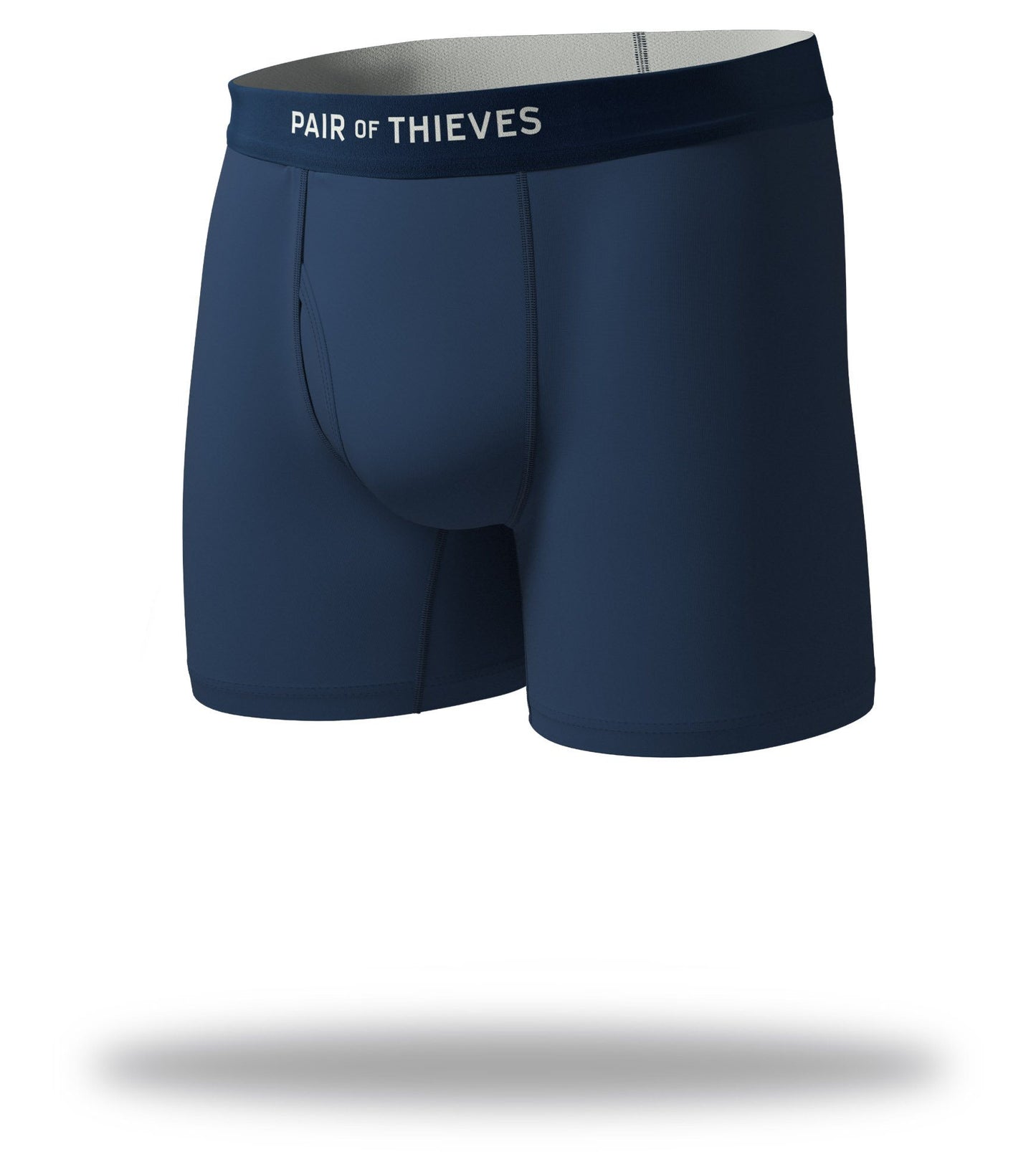 The Solid Navy Mega Soft Boxer Briefs Front