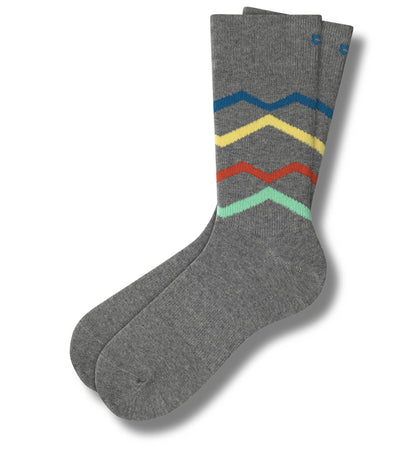Crew Socks 3 Pack contains colors Dim gray, Lights late gray, Dark slate gray, Dark Gray, Gray, Dark slate gray, Burly wood, Sienna, Light Gray