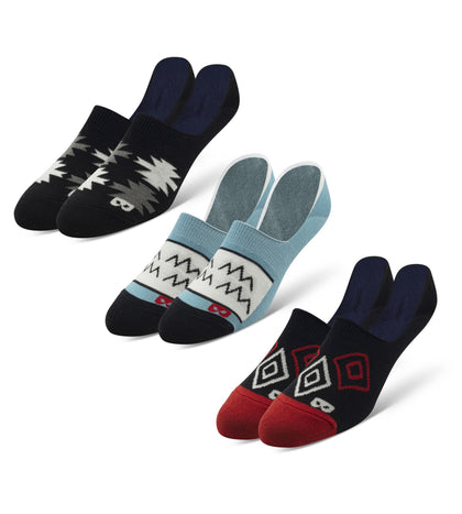 No Show Socks 3 Pack contains colors Dark slate gray, Slate gray, Dark Gray, Silver, Brown, Black, Dim gray, Gains boro, Maroon