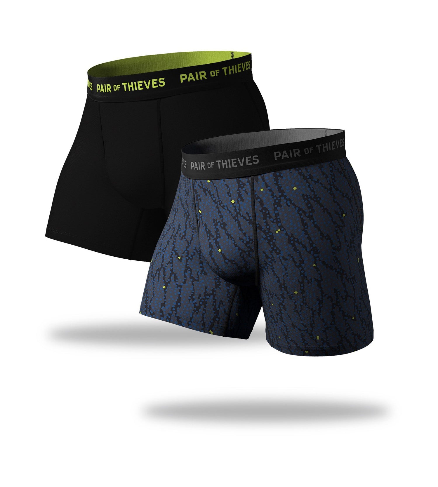 SuperFit Boxer Briefs 2 Pack in blue and black