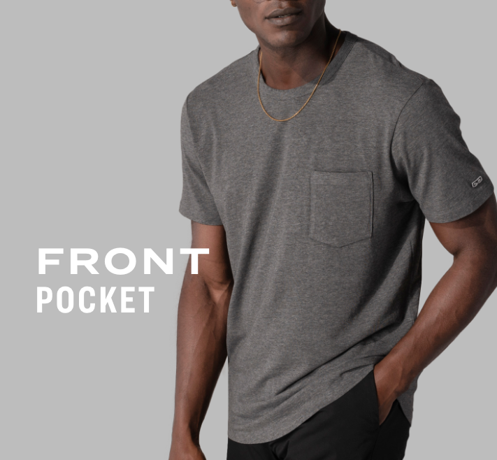 The Classic Cilantro Mega Soft Crew Neck Pocket Tee contains colors Silver, Dim gray, Dark slate gray, Dark slate gray, Snow, Dim gray, Black, Dim gray, Dim gray, Dark olive green