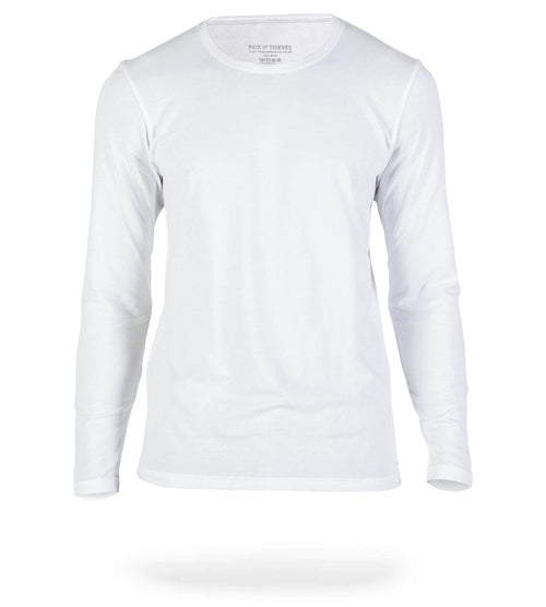 White SuperSoft Long Sleeve Crew Neck Tee colors contain: Whitesmoke, Light Gray, Gains boro, Silver, Lavender, Dim gray, Whitesmoke, Gains boro, Dark Gray