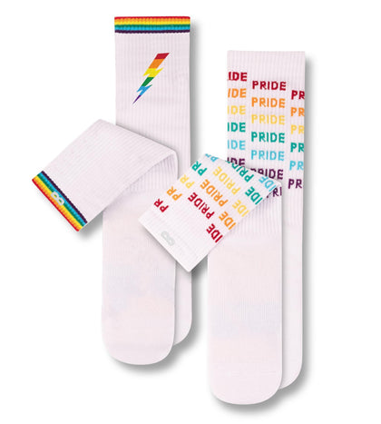 Pride Fierce Lightning Cushion Crew Socks 2 Pack