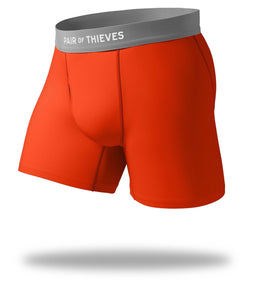 The Solid Tomato SuperFit Boxer Brief contains colors Tomato, Dark Red, Silver, Dim gray, Or angered, Gains boro, Maroon, Fire brick, Gray