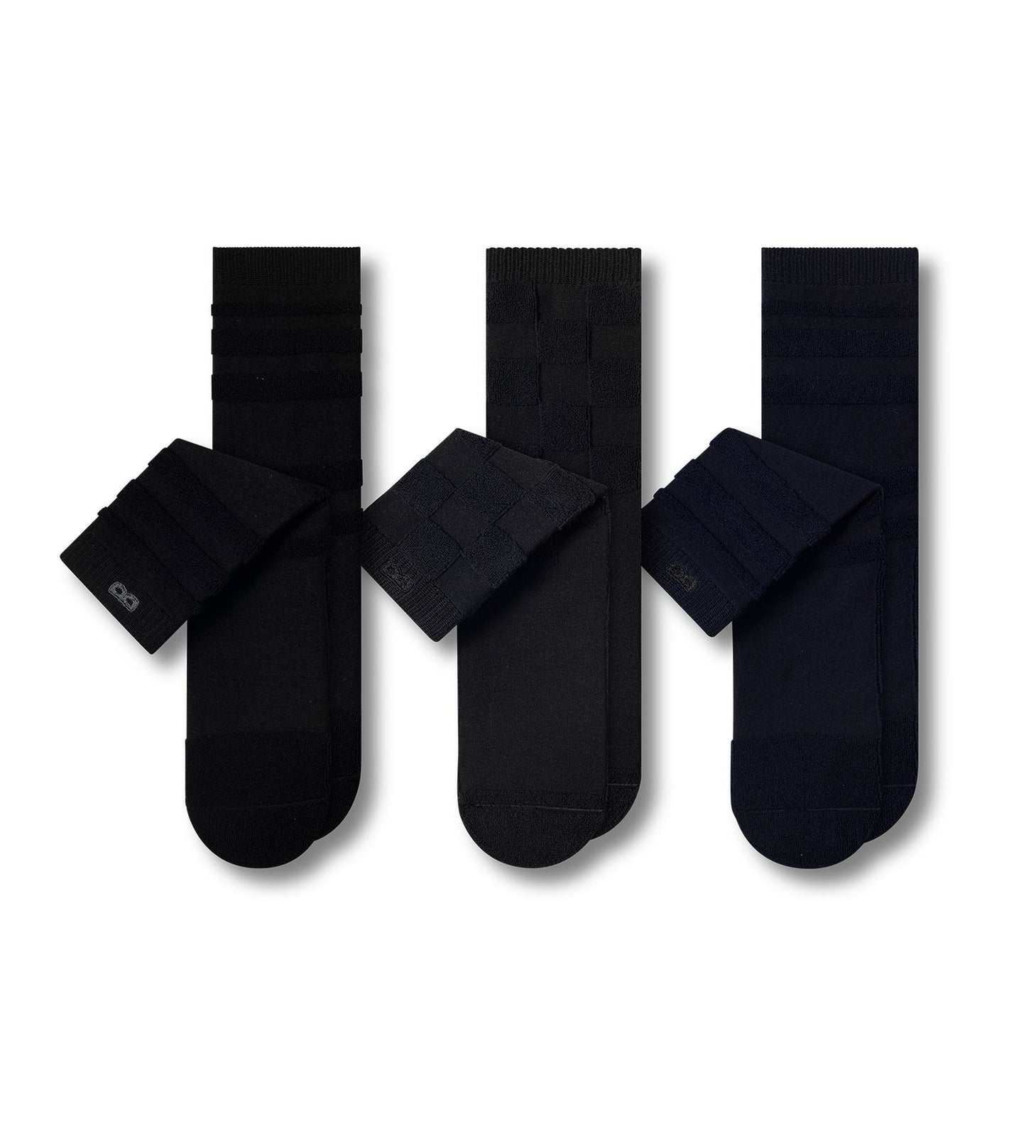 Dark colored crew socks